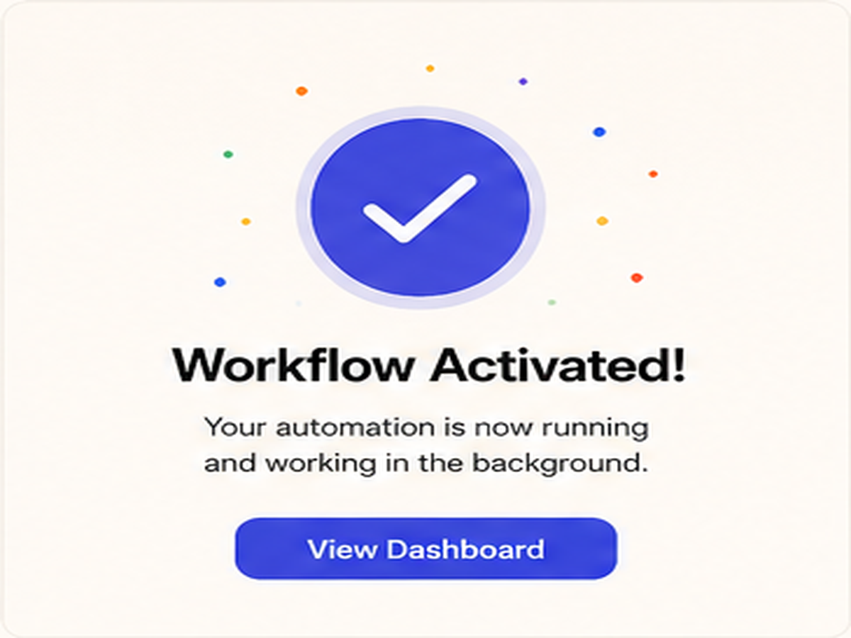 Automation result screen