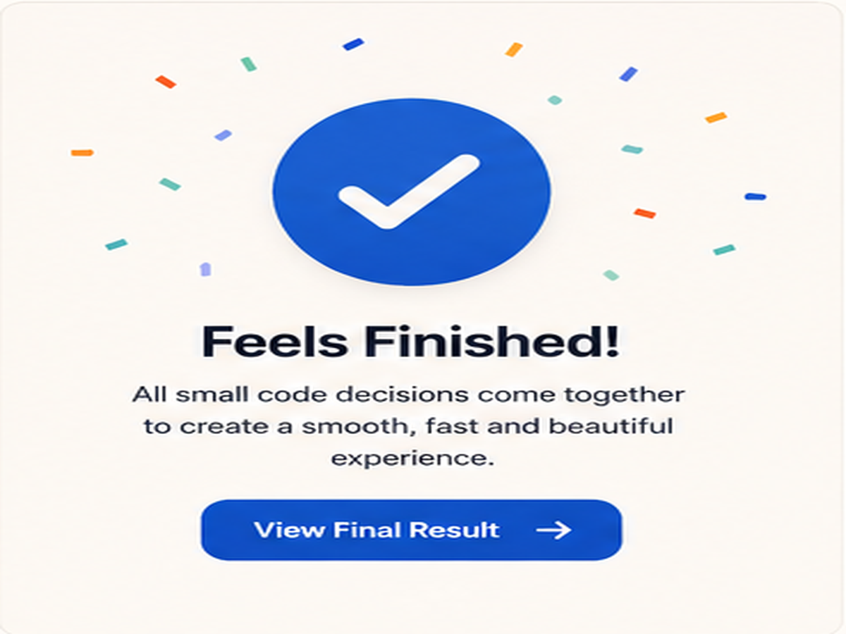 Final polished website result