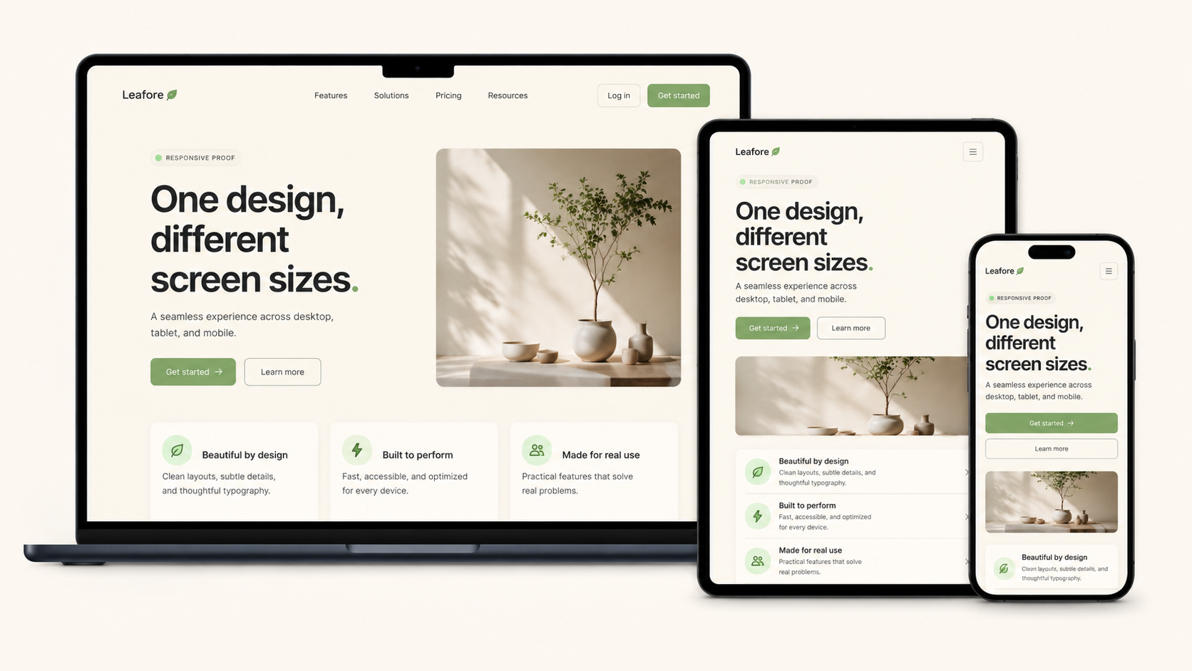 Responsive website preview